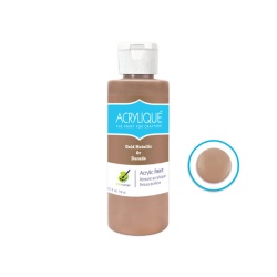 Acrylic Paint 185 GOLD METALLIC 4oz Acrylique