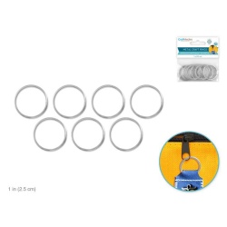 Metal Rings: 1  7pc  Silver Galvanized"