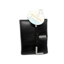Personal Card Case Black Holds 36 Cards Snap Close Rolodex
