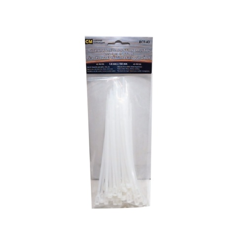 Nylon cable ties 150mm 40 pack releasable and reusable