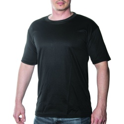 Military T-shirts Xlarge Black Kwik Dry Short Sleeve