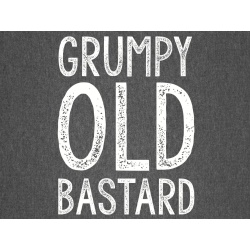 T-Shirt with print - Grumpy Old Bastard - XXL