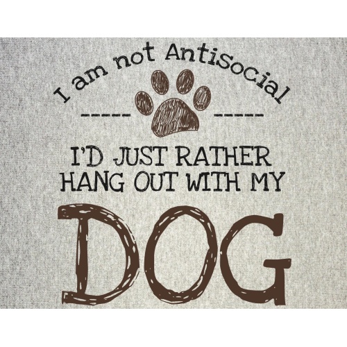 T-Shirt with print - Hang With Dog - M