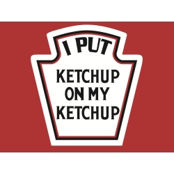 T-Shirt with print - Ketchup - XXL