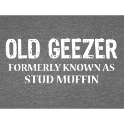 T-Shirt with print - Old Geezer - XL
