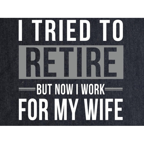 T-Shirt with print - Tried To Retire - M