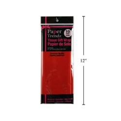 Tissue Paper Wrapping Red 10 sheets 20x26 50.8x66cm