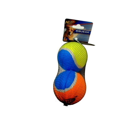 Dog Toy Squeak Tennis Ball Large 3 2pk. Nerf Dog