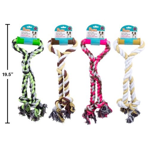 Rope tug toy heavy duty 18.5 inch