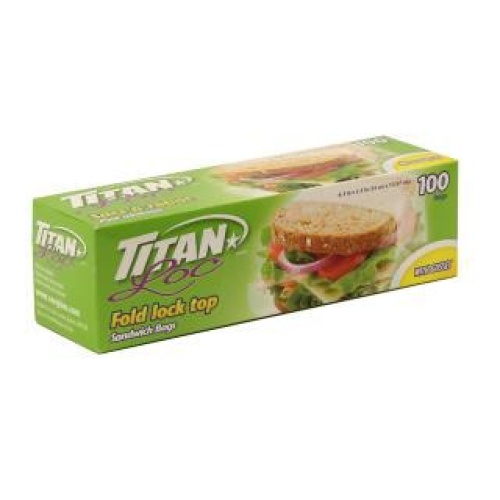 Fold Top Sandwich Bags 100/bx 24/cs