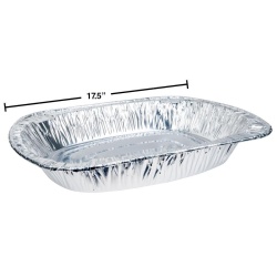 Roast pan - large foil rectangular 17x12.6x3 inch