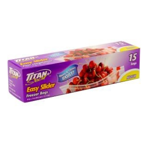 Slider Bags Medium 15pk/24cs Titan