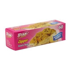 Snack Zipper Bag 60/bx 24/cs Titan