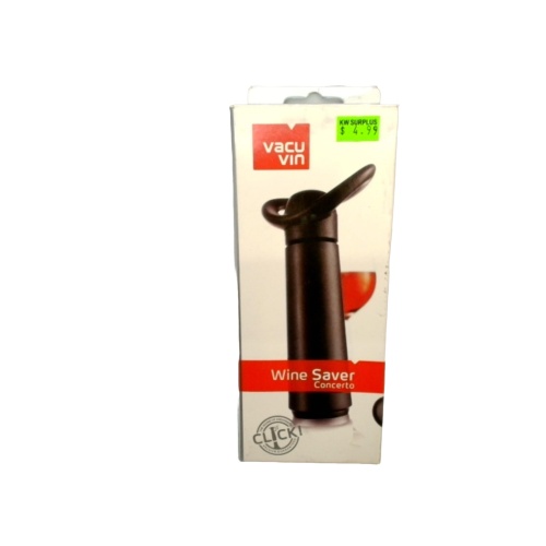 Wine Saver Vacuum Pump w/Stoppers Vacu Vin