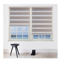 Blinds Grey cordless polyester 22 inch x 84 inch