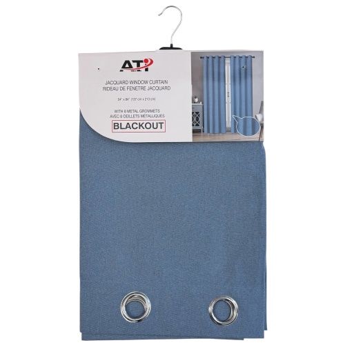 Curtain 54X84FuLinen Blkout-Blu