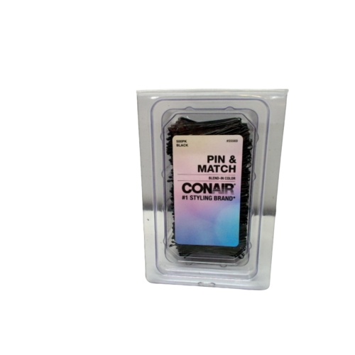 Bobby Pins 500pk. Black Pin & Match Conair