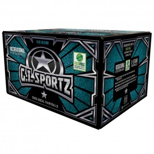 Paintballs 1 Star 2000ct .68 cal Gi Sportz