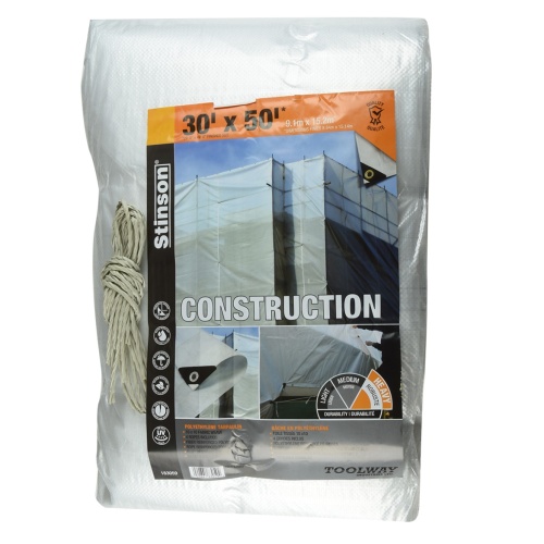 tarp 30' x 50' clear heavy duty