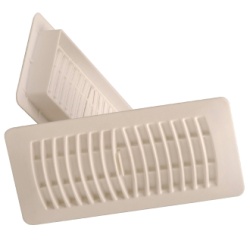 Floor Register 4x10 white plastic