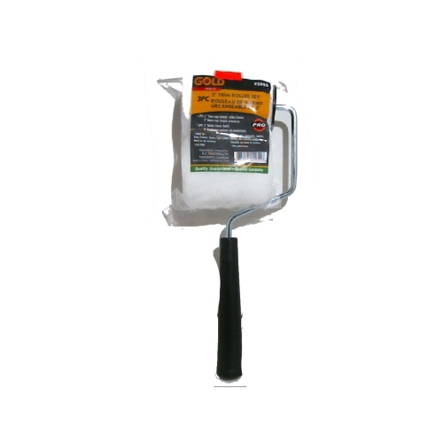Paint roller 3 inch with 2 microfibre refills
