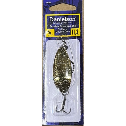 Double Dare Hammered Spoon, 2/5oz, w/Treble & Danielson DD25HG