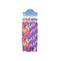 Lanyard 17 Unicorn Printed w/clip, 12/Card"