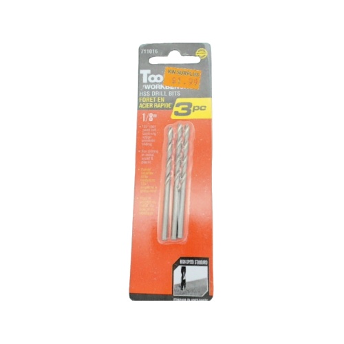 HSS drill bit 1/8 3 pc