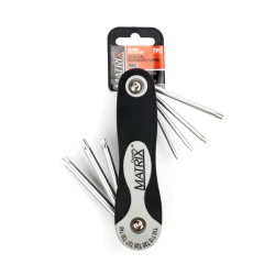 Torx tamper proof Key Set 8 Pc fold Up