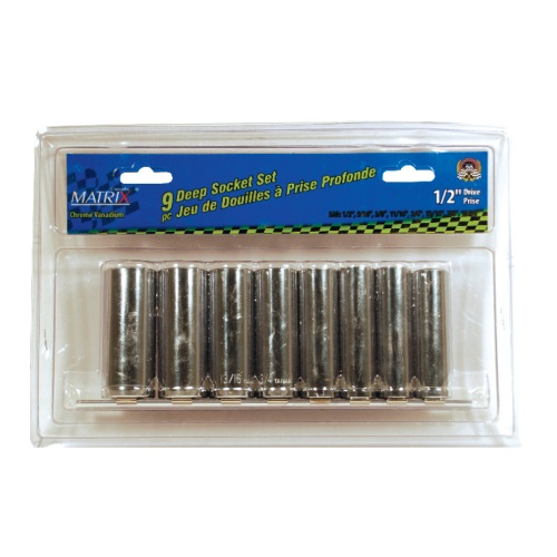 9pc 3/8 Deep Socket Set S.a.e.
