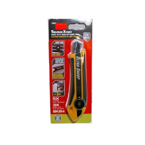 Knife heavy duty snap off 38x26x158mm - blade 18x0.5x100mm