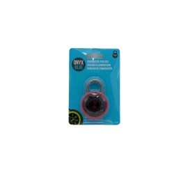 Combination Padlock Onyx + Blue