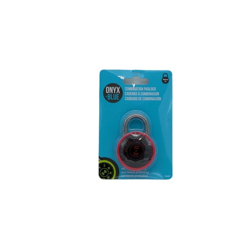 Combination Padlock Onyx + Blue