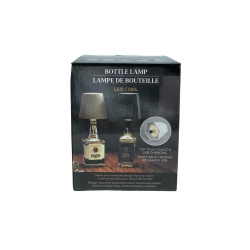 Bottle Lamp LED USB Charging Black Style 3 (DISPLAY)