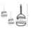 Hand Mirror, 3 Assorted Pink/grey/white