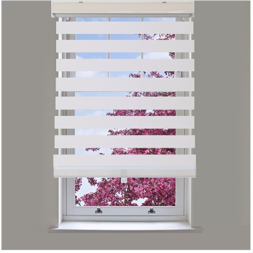 Blinds White cordless polyester 22 inch x 84 inch