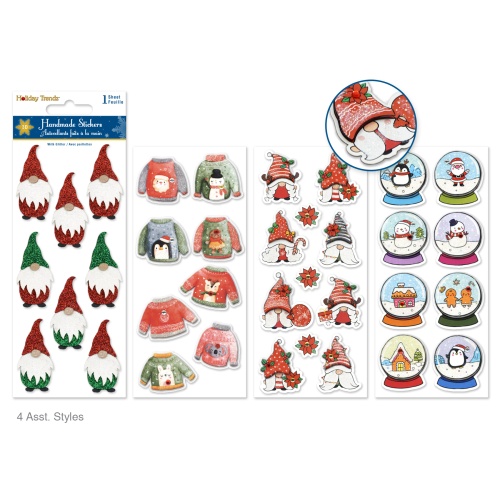 Holiday Stickers: 3x6.4