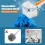 Disposable Toilet Brush w/40 Refills & Storage Caddy Jehonn