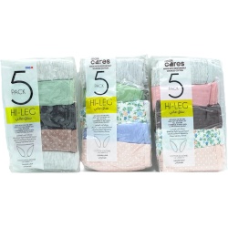 Ladies Hi-Leg Underwear 5pk. Large Max Cares