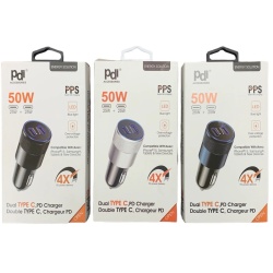 Car Charger Dual USB C 50W PDI
