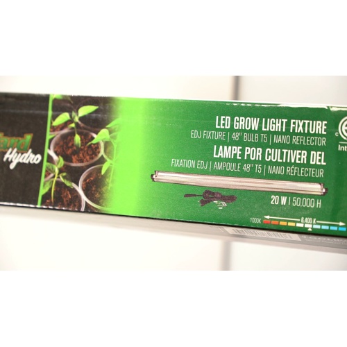 LED EDJ Grow Light Fixture 20W 48 T5 Bulb 6400k ProYard Hydro