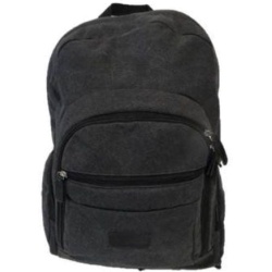 Backpack 16 Tundra Dark Grey Canvas w/Multiple Pockets Gino Ferarri"