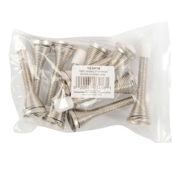 Spring Door Stops 10PC 3in Silver