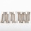 Spring Door Stops 10PC 3in Silver