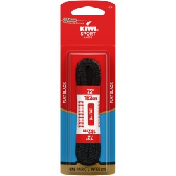 Shoe Lace Flat Black 72 Kiwi Sport"