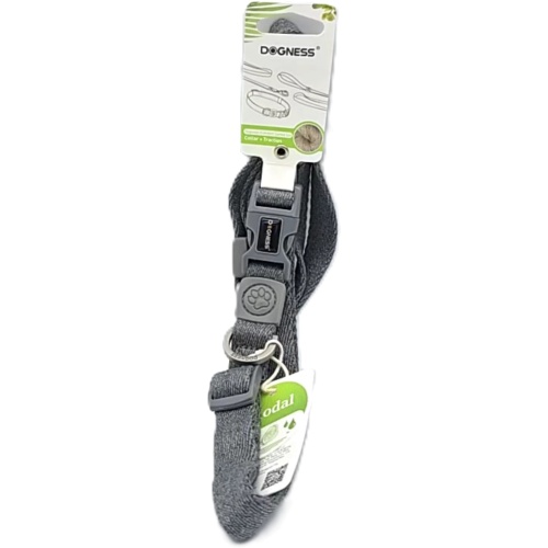 Dog Collar & Traction Grey Size Large Dogness
