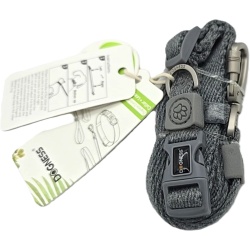 Dog Collar & Traction Grey Size Small Dogness