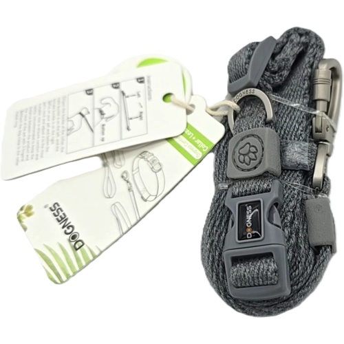 Dog Collar & Traction Grey Size Small Dogness