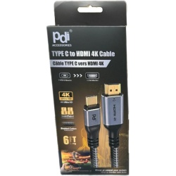 USB C - HDMI 6Ft Cable 4K PDI