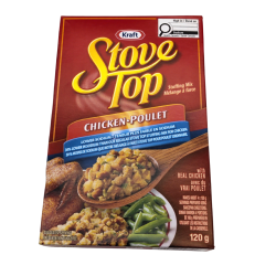 Stove Top Stuffing Mix Chicken Flavour Lower Sodium 120g. Kraft